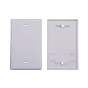 1-Gang Blank Wall Plate White 900615