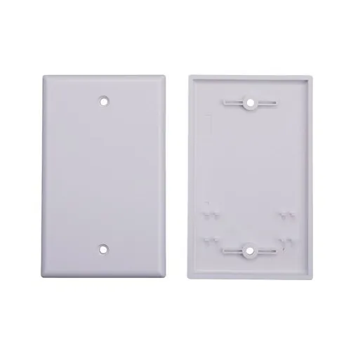 1-Gang Blank Wall Plate White 900615