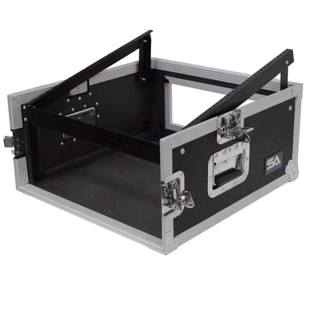 4 Space Rack Case with Slant Mixer Top