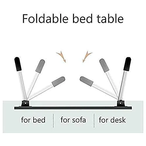 7858 FOLDABLE BED STUDY TABLE PORTABLE MULTIFUNCTION LAPTOP TABLE LAPDESK FOR CHILDREN BED FOLDABLE TABLE WORK OFFICE HOME WITH TABLET SLOT & CUP HOLDER