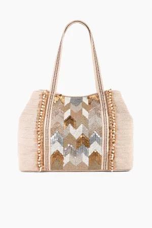 AB21-410 Hand Beaded Caroline Embellished Tote