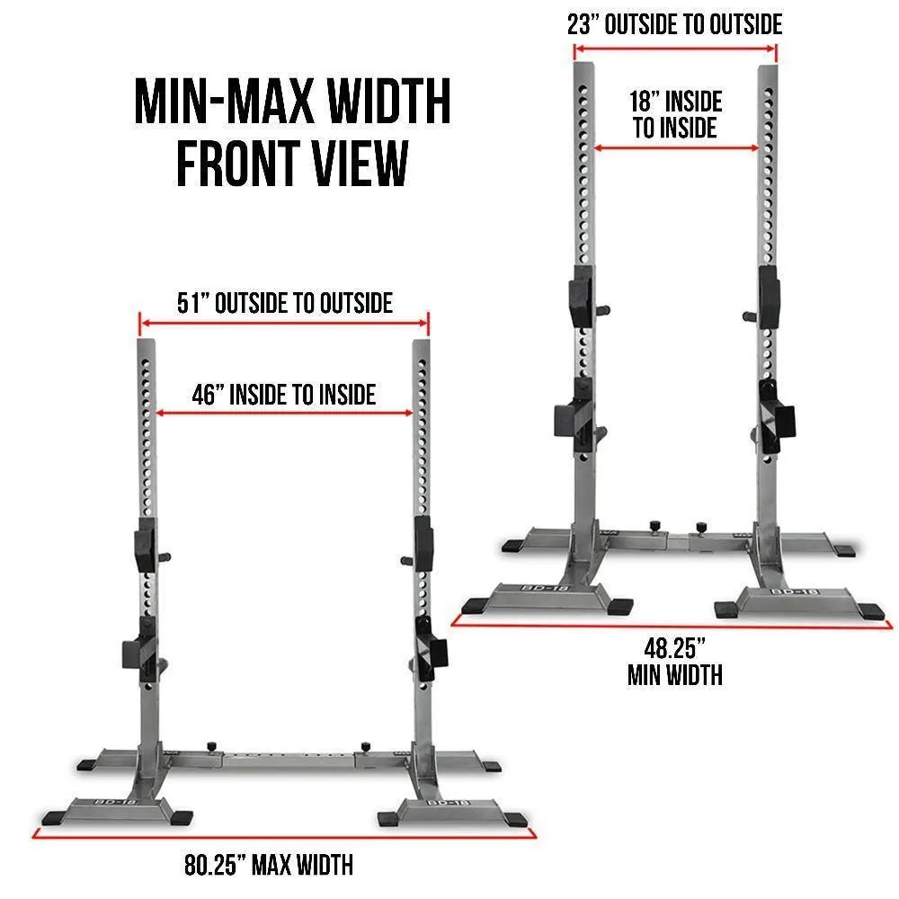 Adjustable Squat - Bench - Dip Stand Towers