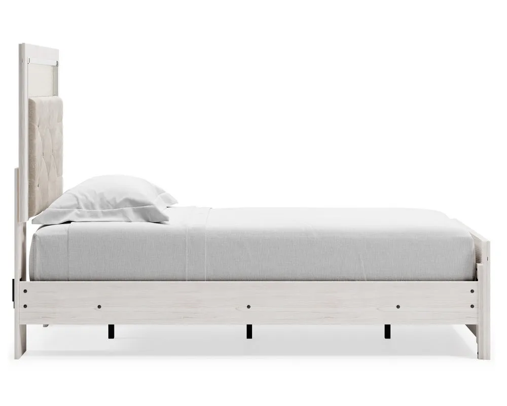 Altyra Gray/White Twin Panel Bed