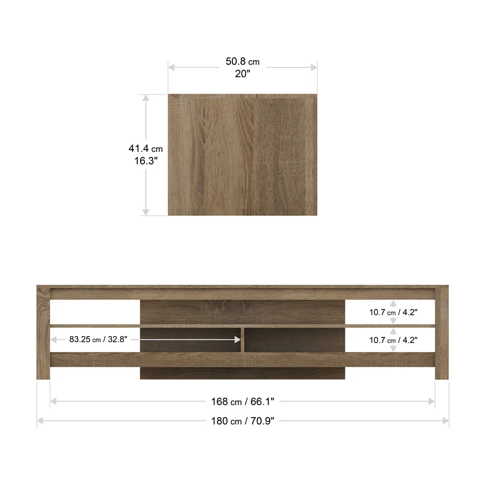 AVF Calibre 1.8M TV Stand - Rustic Sawn Oak | CA180RGO