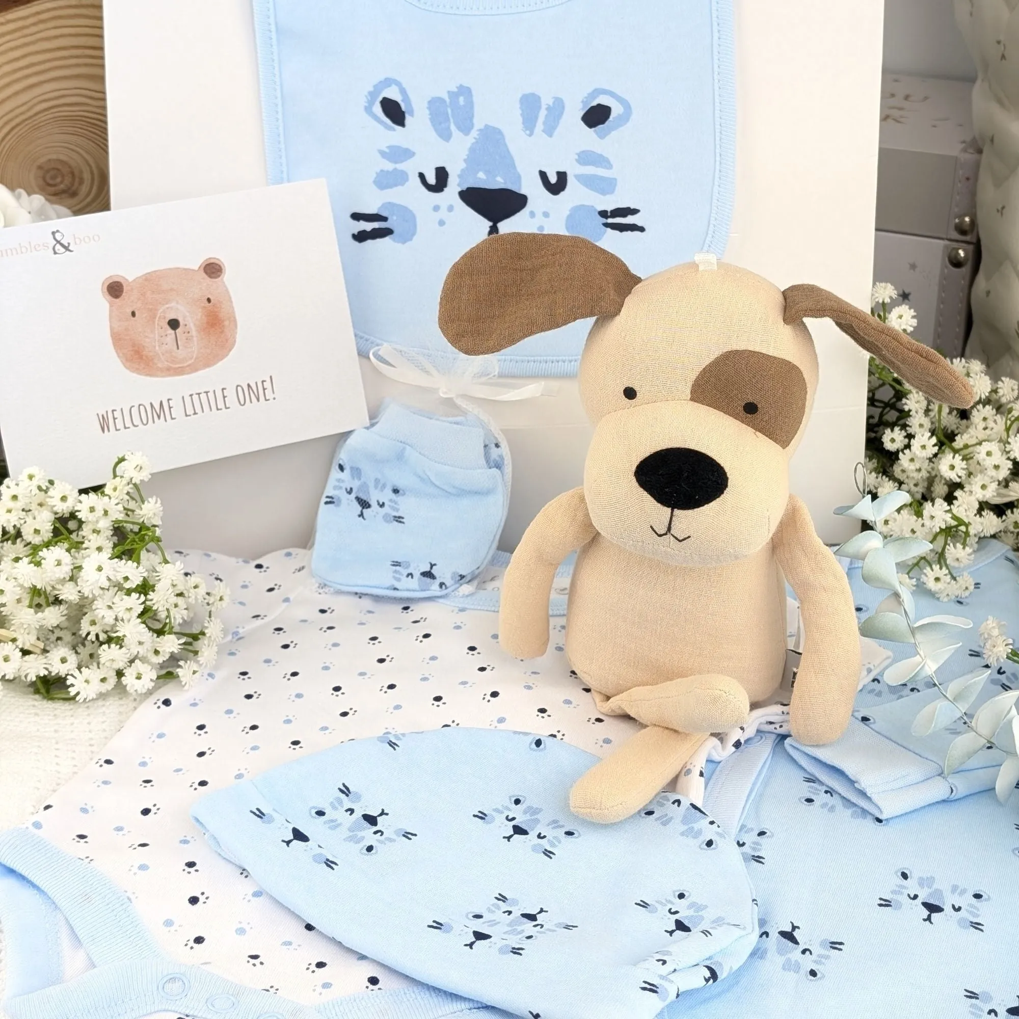 Baby Boy Gifts Bag Puppy Dog Tails