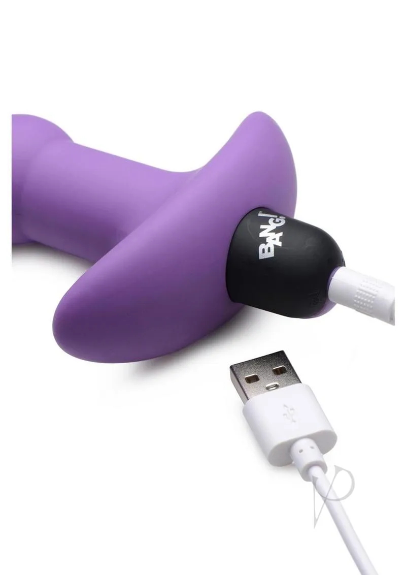 Bang Vibe Anal Beads W/remote Purple