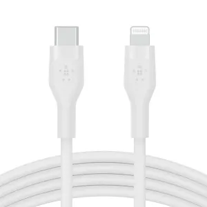 BELKIN BoostCharge Flex 3m USB-C Cable with Lightning Connector - White