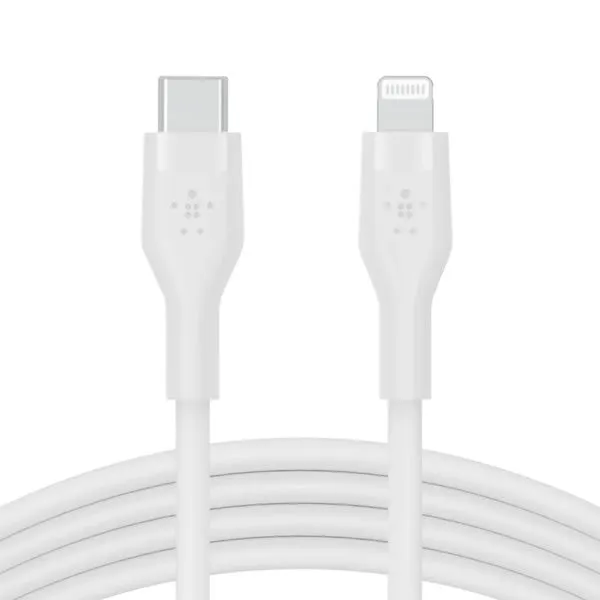 BELKIN BoostCharge Flex 3m USB-C Cable with Lightning Connector - White