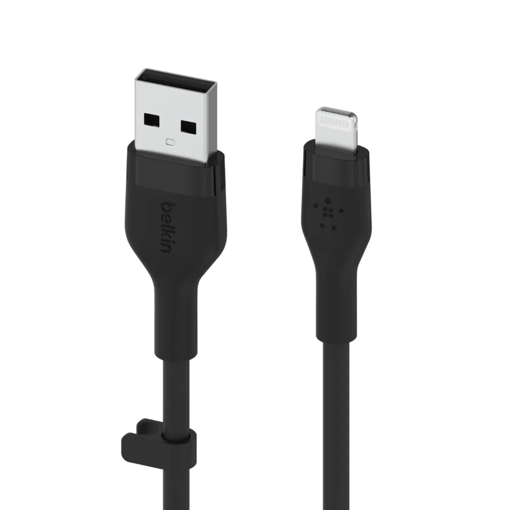 Belkin Usb-A To Lighting, Silicone, 1M, Black