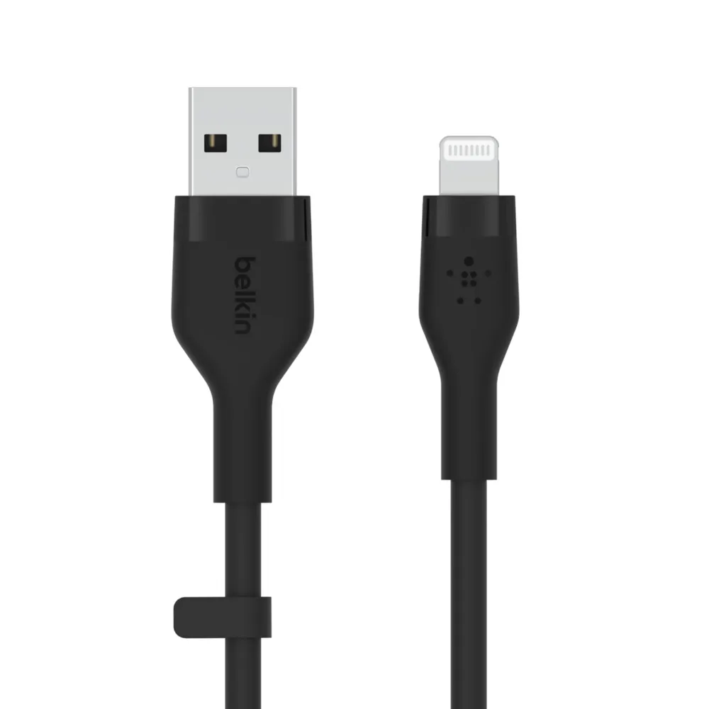 Belkin Usb-A To Lighting, Silicone, 1M, Black