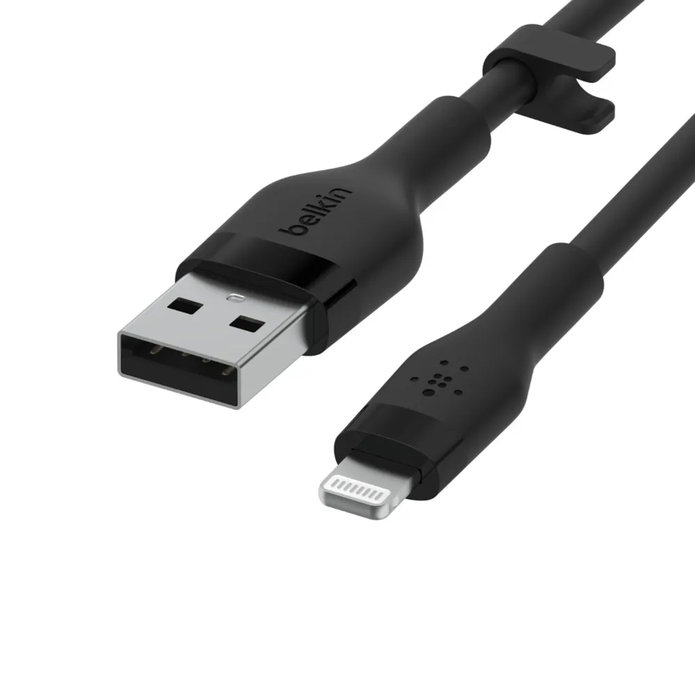 Belkin Usb-A To Lighting, Silicone, 1M, Black