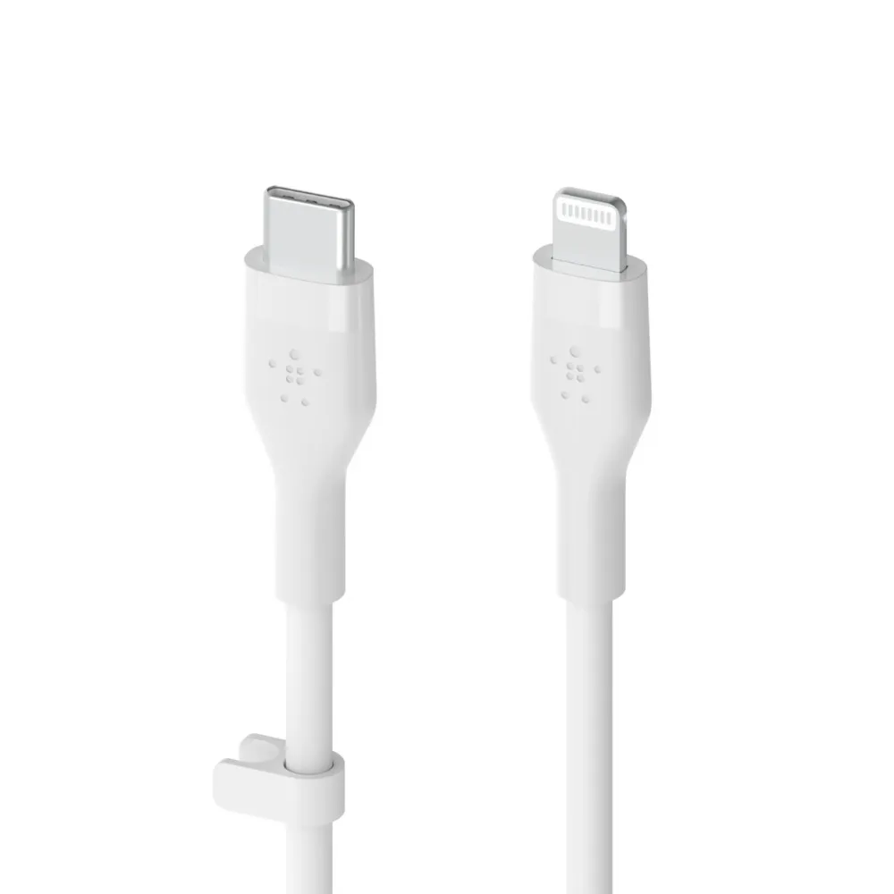 Belkin Usb-C To Lighting, Silicone, 1M, White