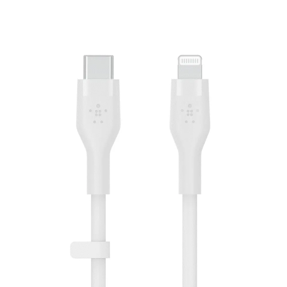 Belkin Usb-C To Lighting, Silicone, 1M, White