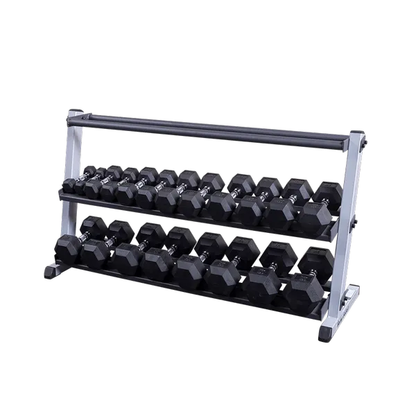 Body-Solid - 2 Tier Horizontal Dumbell Rack