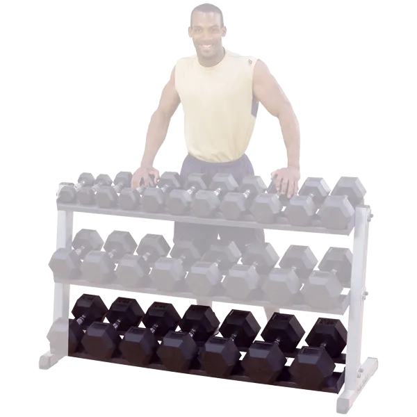 Body-Solid - 2 Tier Horizontal Dumbell Rack