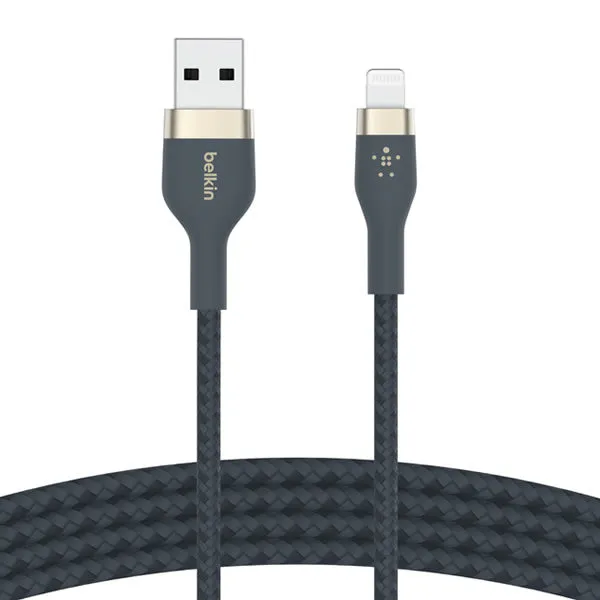 BoostCharge Pro Flex USB-A Cable 1m with Lightning Connector Braided - Blue