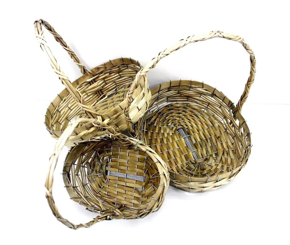 Braided Wedding Gifts or Hamper Packing Basket with carry Handle