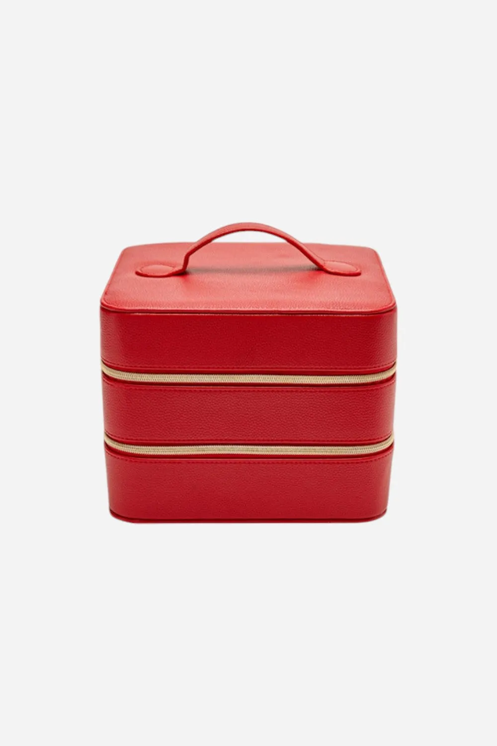 Brouk & Co. Leah Travel Cosmetic Case in Red