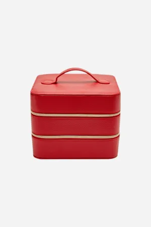 Brouk & Co. Leah Travel Cosmetic Case in Red