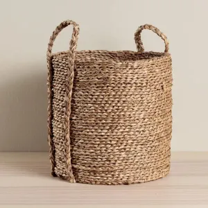 Chickidee Homeware Jobu Round Seagrass Basket with Handles