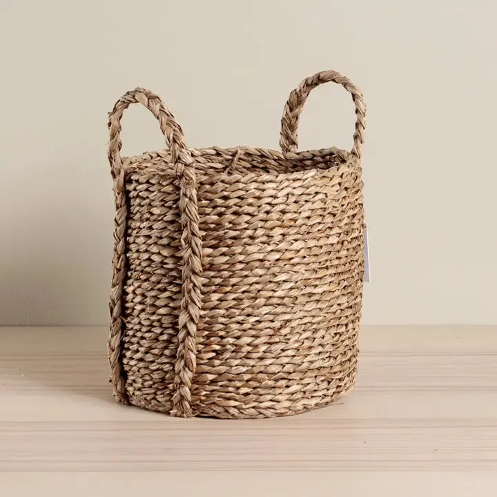 Chickidee Homeware Jobu Round Seagrass Basket with Handles