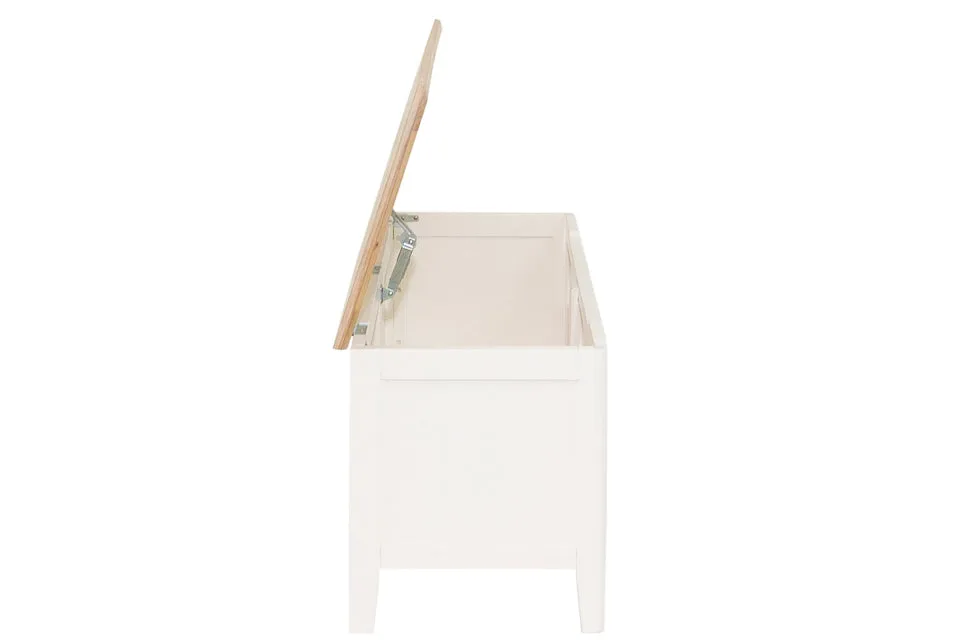 Eimear - Cream And Oak Blanket Box