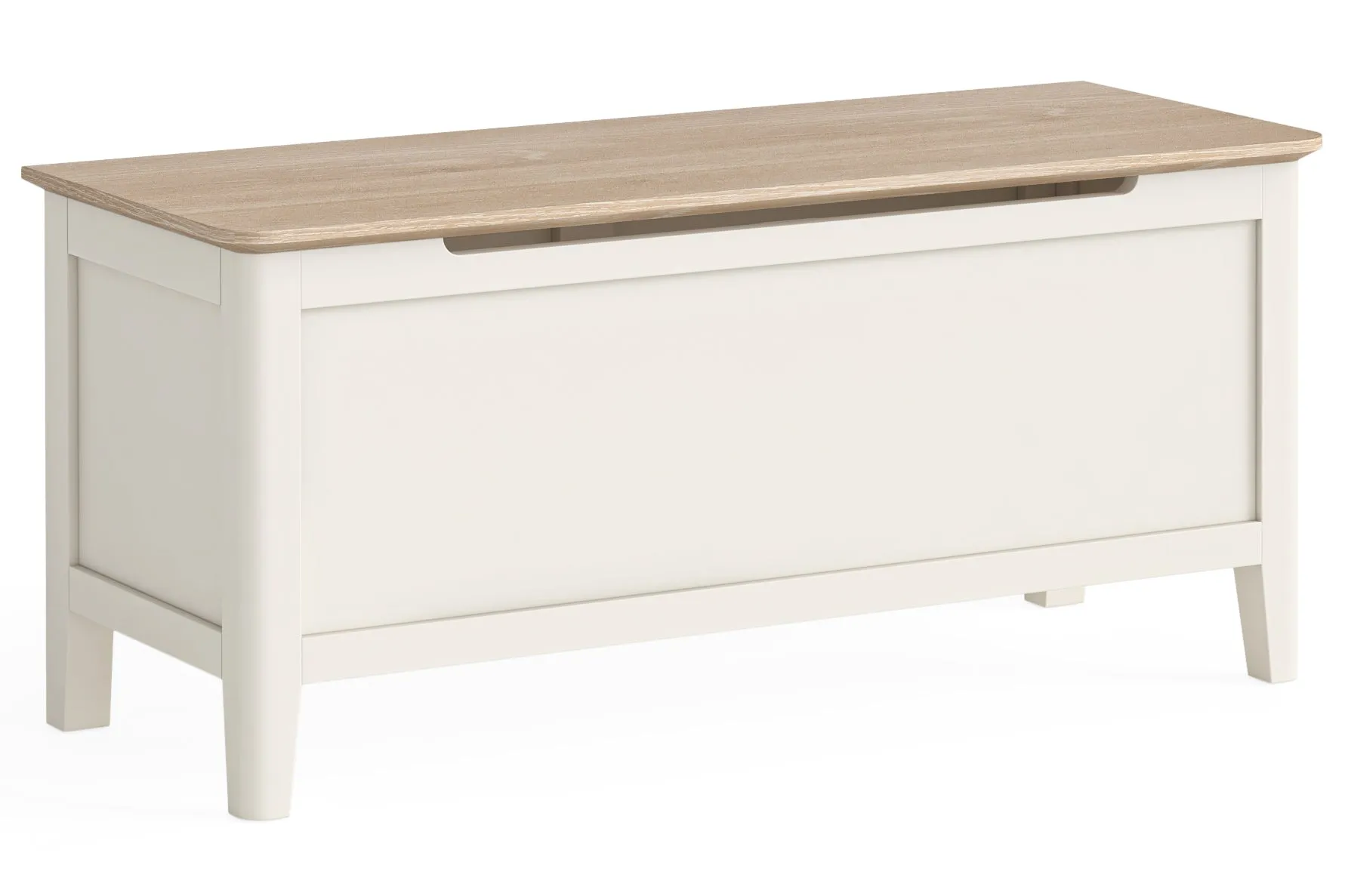 Eimear - Cream And Oak Blanket Box