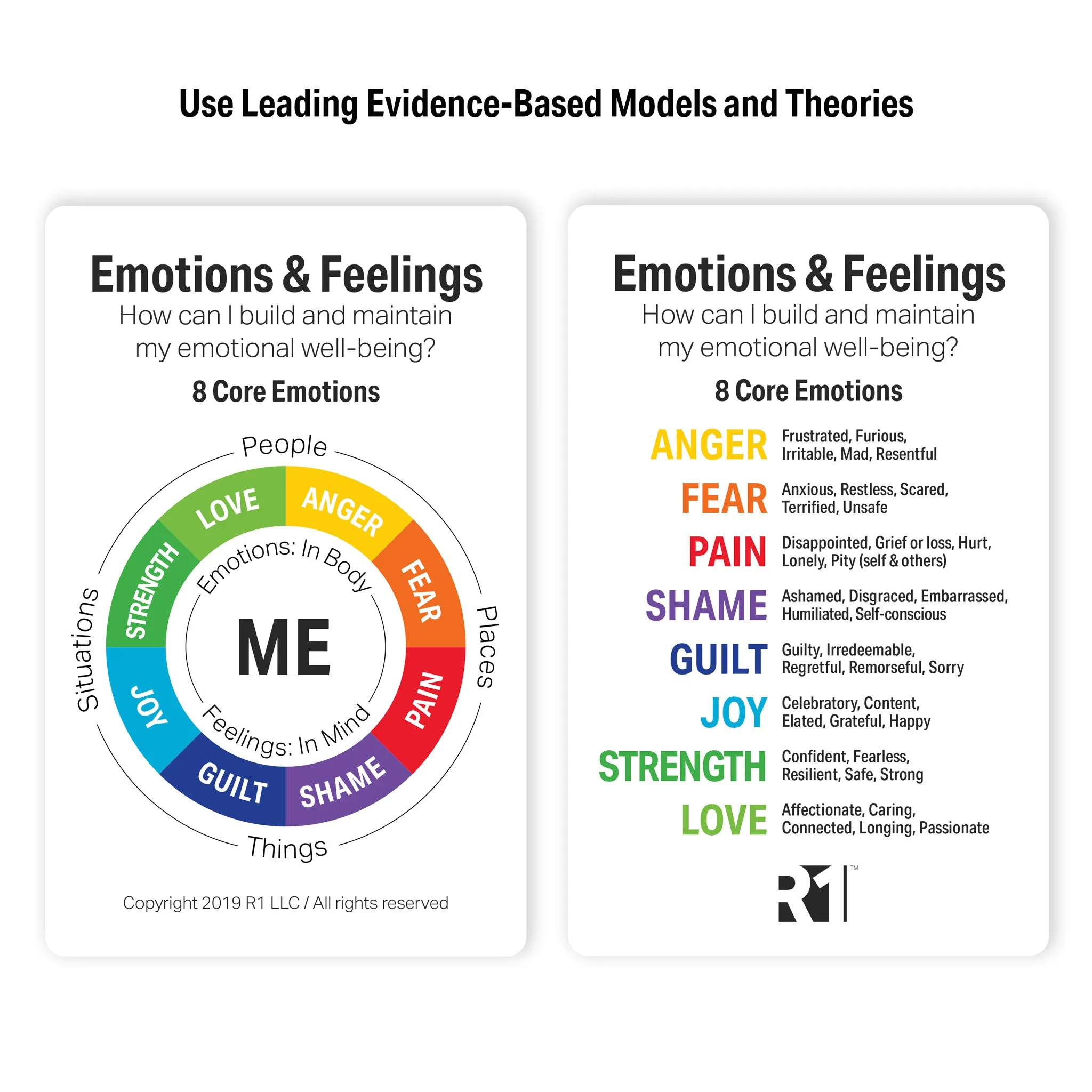 Emotions & Feelings Discovery Cards Deck / CCAPP Consumer Packet for CE