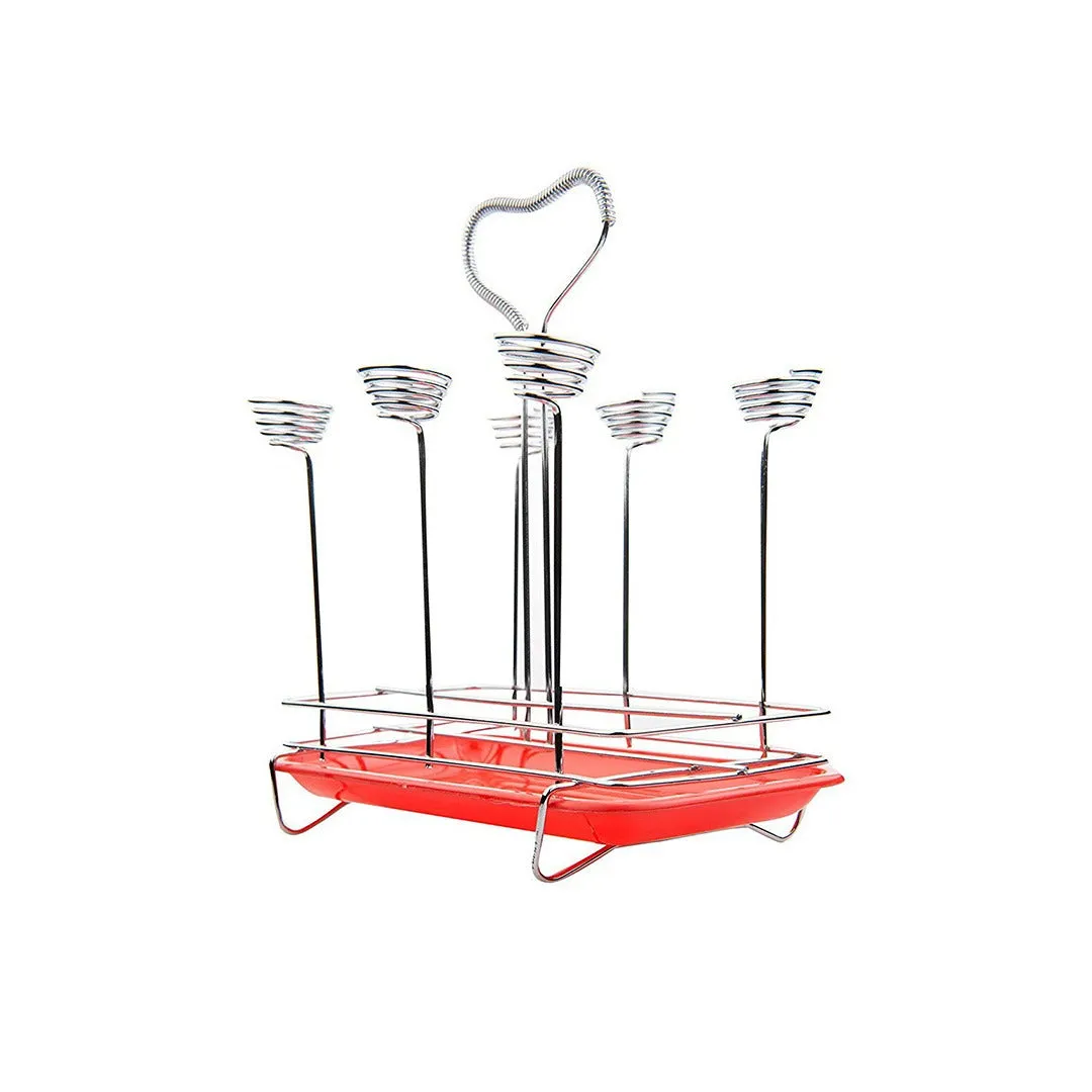 Foldable Drying Rack Glass Stand Holder Storage Shelf (AIJ)