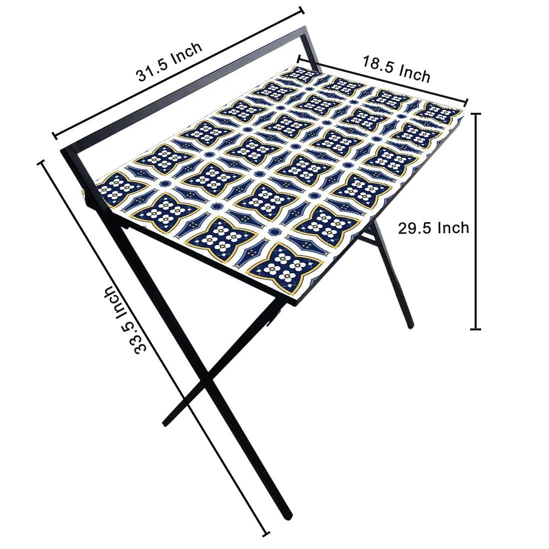 Foldable Laptop Table for Bedroom Work Desk - Spanish