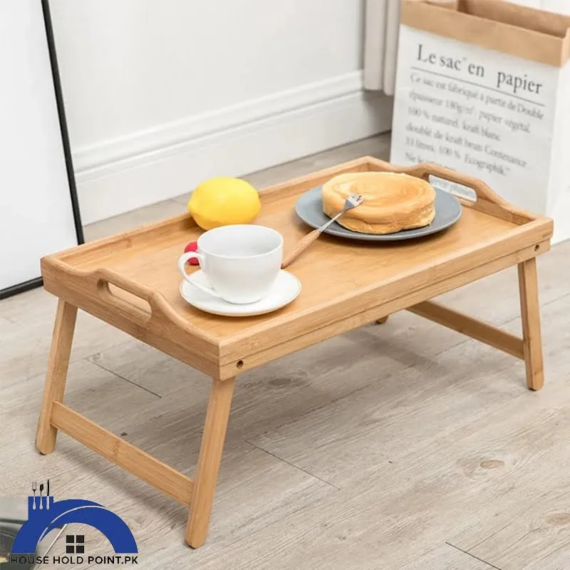 Folding Bamboo Bed Table