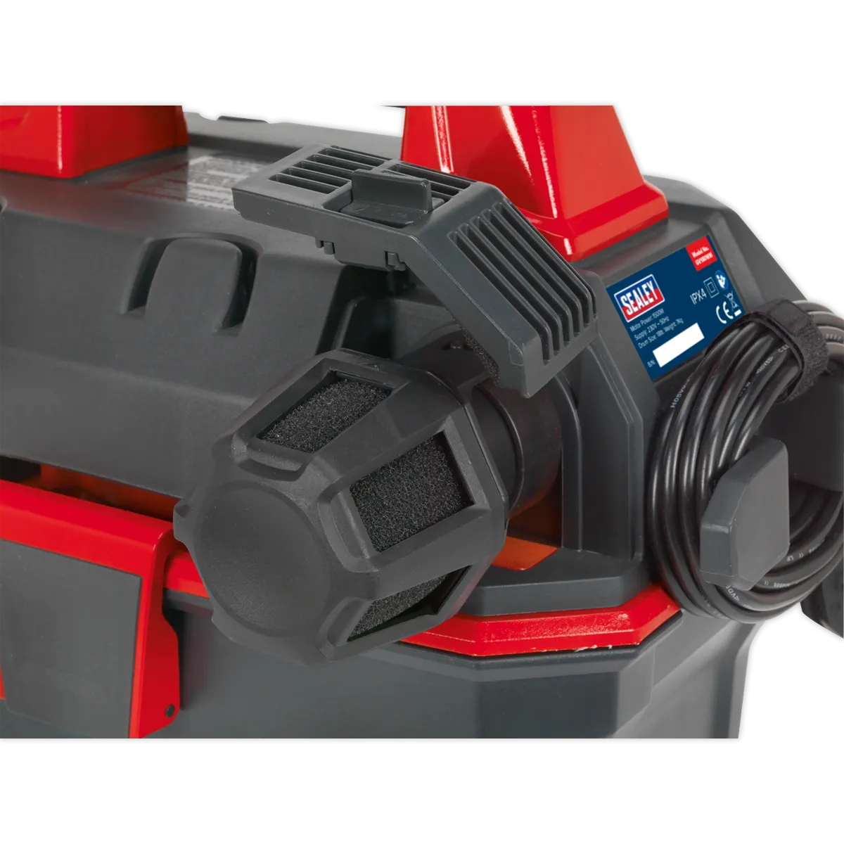 Garage Vacuum 1500W with Remote Control - Wall Mounting