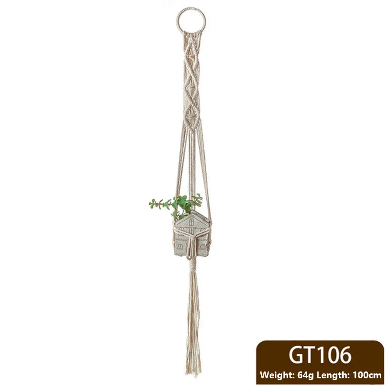 Hanging Baskets Flowerpot Plant Holder Handmade Macrame