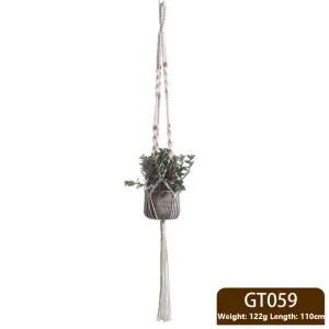 Hanging Baskets Flowerpot Plant Holder Handmade Macrame