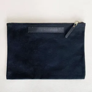 Large Waxed Canvas Zip Folio #120