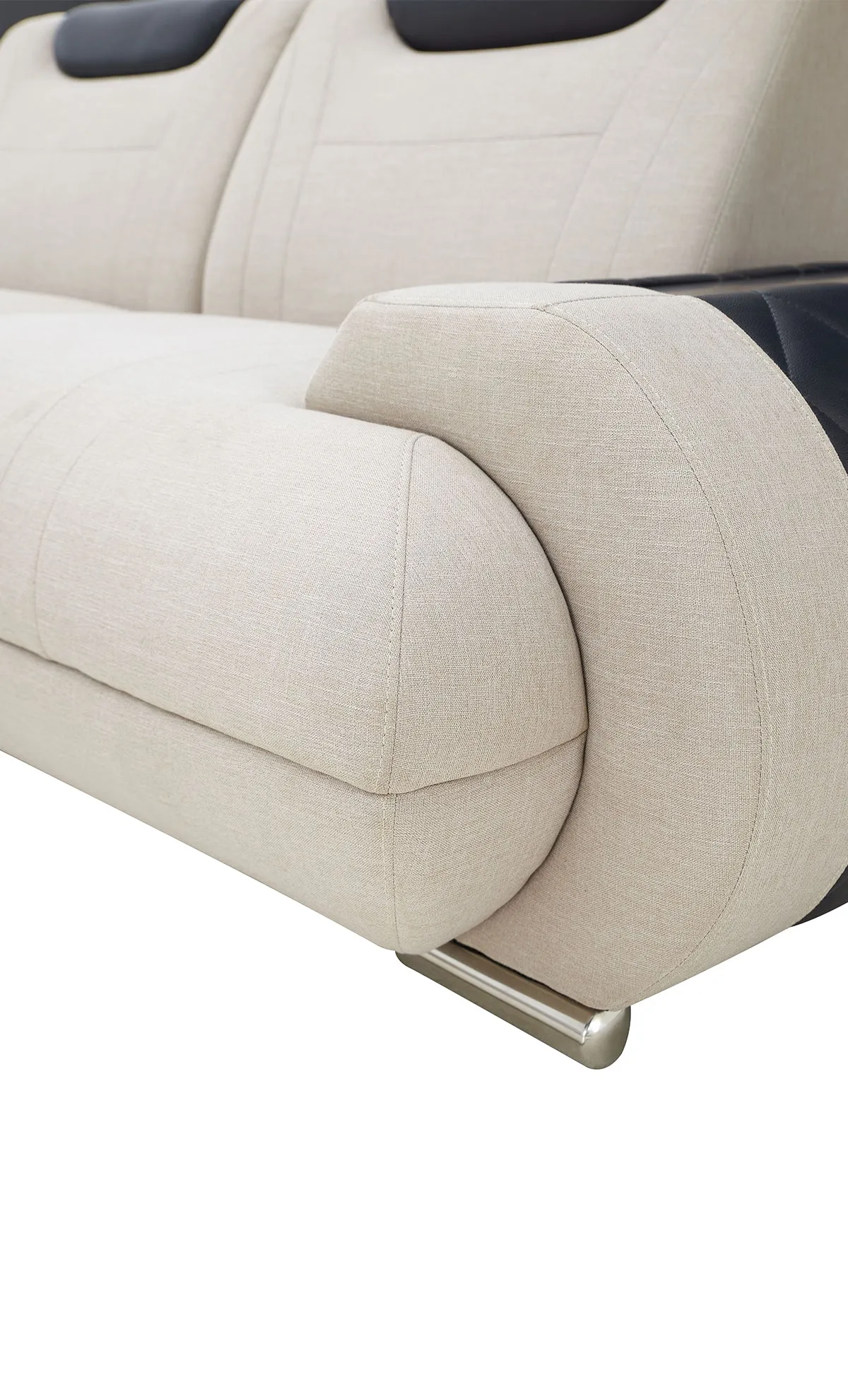 Melanee Modern Sectional with Adjustable Headrest