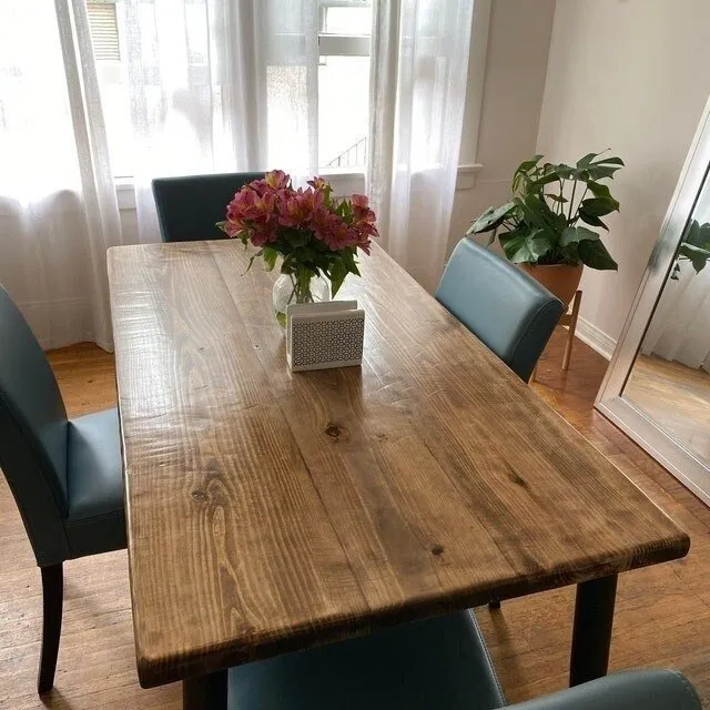 Modern Wood Dining Table - Rustic Wood Dining Table