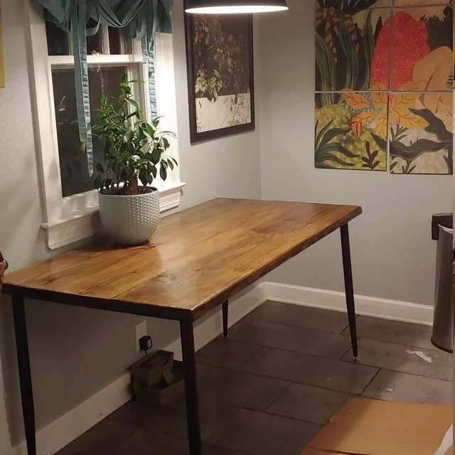 Modern Wood Dining Table - Rustic Wood Dining Table