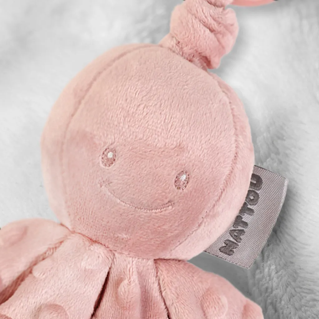 Nattou Vibrating Octopus New Baby Gift Set, Pink