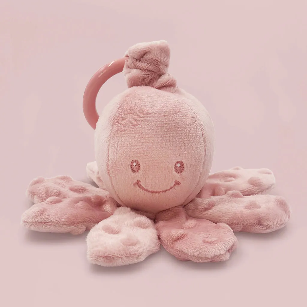 Nattou Vibrating Octopus New Baby Gift Set, Pink