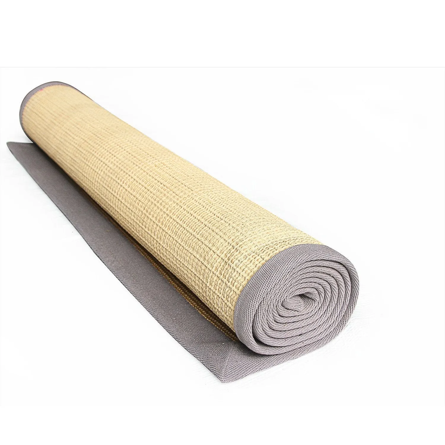 OnlyMat Eco-Friendly Jute Anti-Skid Yoga Mat With Cotton Border