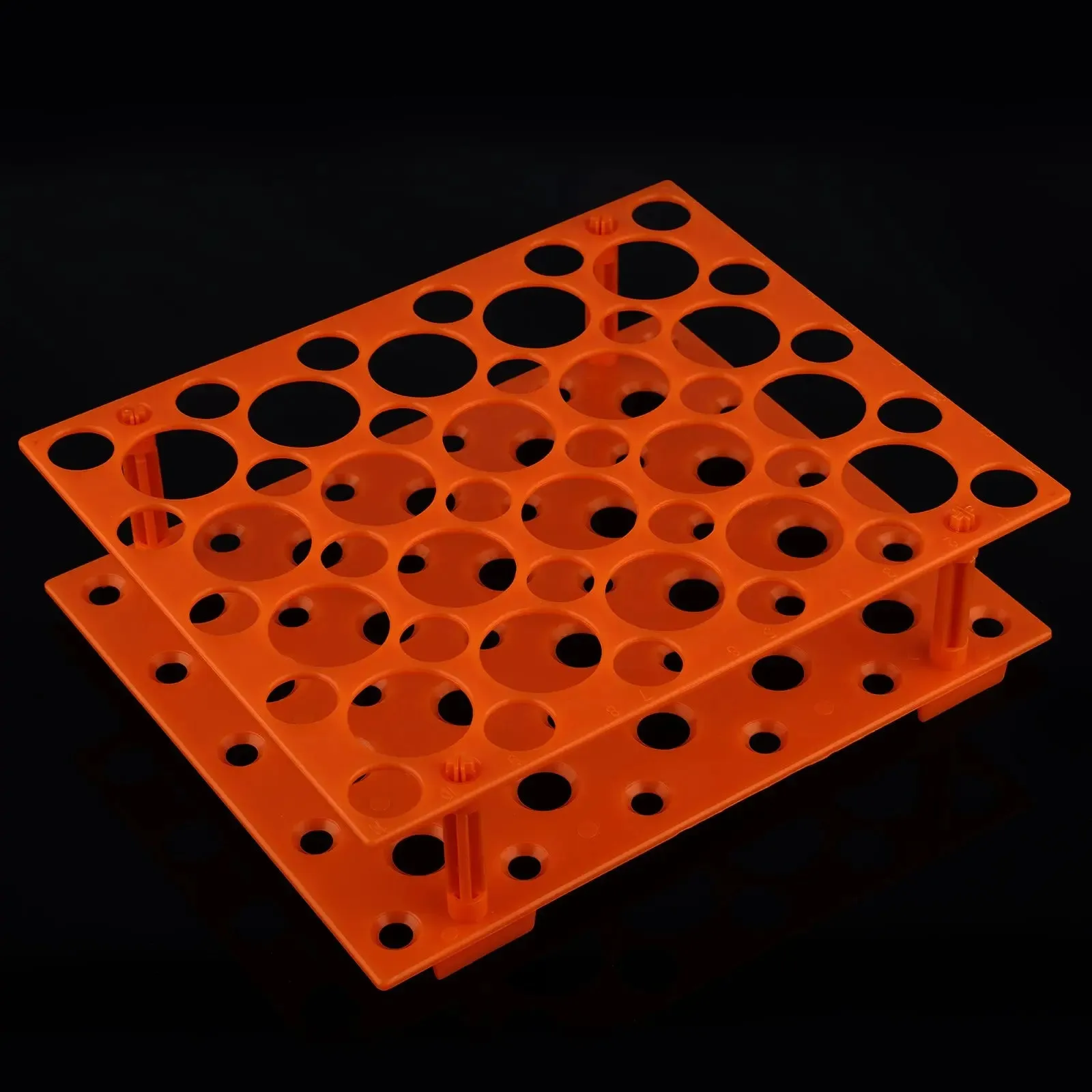 Orange Centrifuge Tube Rack, 50-Hole