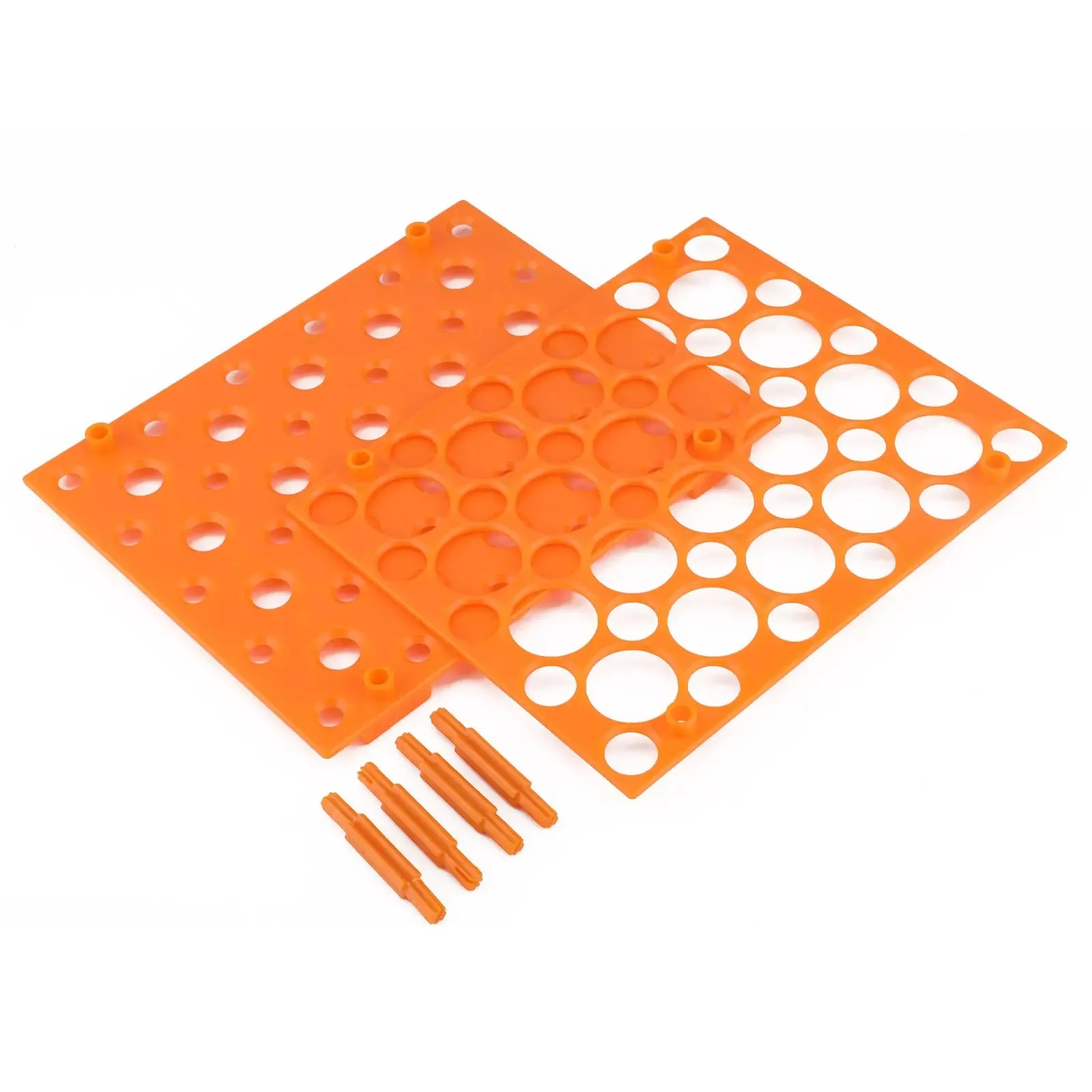 Orange Centrifuge Tube Rack, 50-Hole