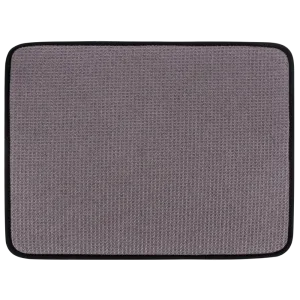 Recycled Honeycomb Microfiber Dish Drying Mat, Charcoal