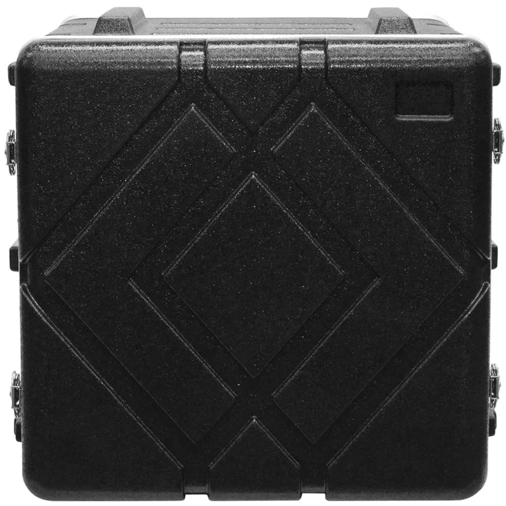 SALWR10D - Lightweight 10 Space ABS Rack Case - 10U PA DJ Stackable Flight Rack Case