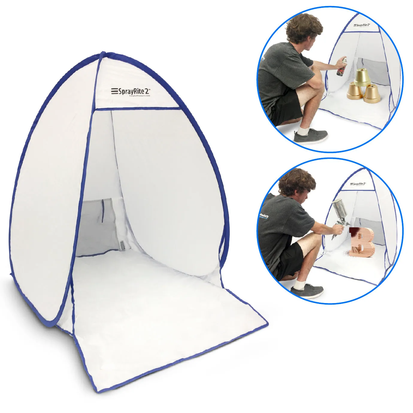 SPRAYRITE 2 – Paint Spray Shelter - Spray Booth Painting Tent - Small Furniture Paint Stain Shelter - Portable for Home