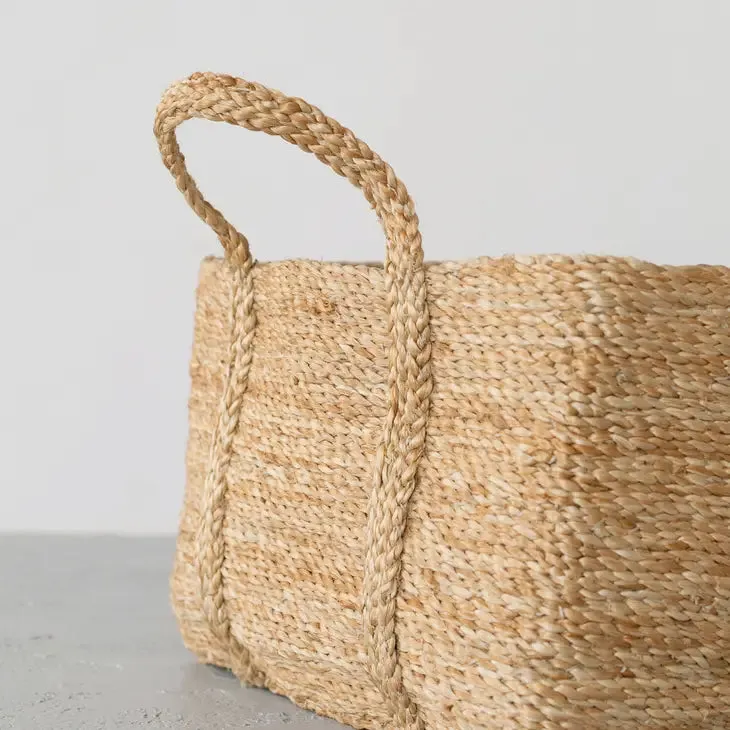 Square Jute Basket - Natural Medium