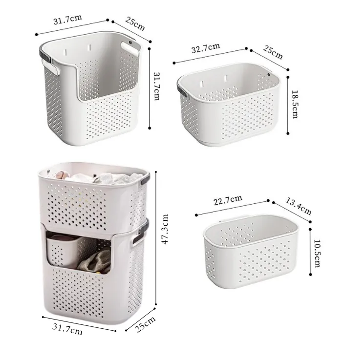 Stackable 3 in 1 Laundry basket