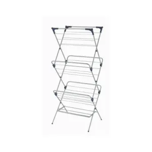 Stainless Steel 3 Tier Foldable Clothes Drying Rack 60" 1pc