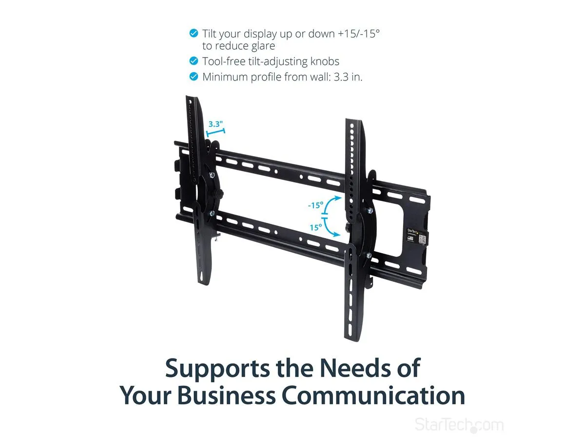 StarTech.com FLATPNLWALL TV Wall Mount - Tilting - 32 to 75 TVs